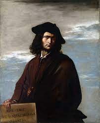 Immagine di un autoritratto del pittore, incisore e poeta Salvator Rosa (Napoli, 22 luglio 1615 - Roma, 15 marzo 1673) con un cartello recante il motto in latino "Aut tace aut loquere meliora silentio". Il motto è fatto proprio da questo sito (sokratiko.it) dedicato alla filosofia di vita rock stoica per la cura di sé. 