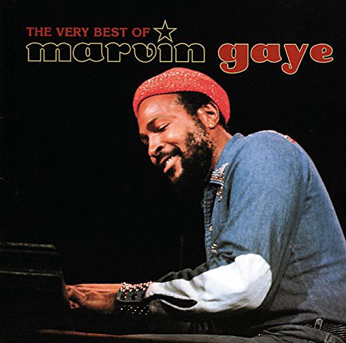 Immagine della copertina di un disco di Marvin Gaye intitolato "The Very Best of Marvin Gaye" sul cui frontespizio si vede l'artista mentre suona (“The Very Best of Marvin Gaye” by salethleudqq is licensed under CC0 1.0).