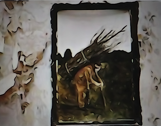 Elaborazione grafica della copertina dell'album "Led Zeppelin IV" dei Led Zeppelin.