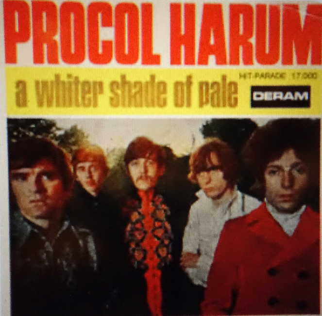 Foto della copertina di "A whiter shade of pale" dei Procol Harum.