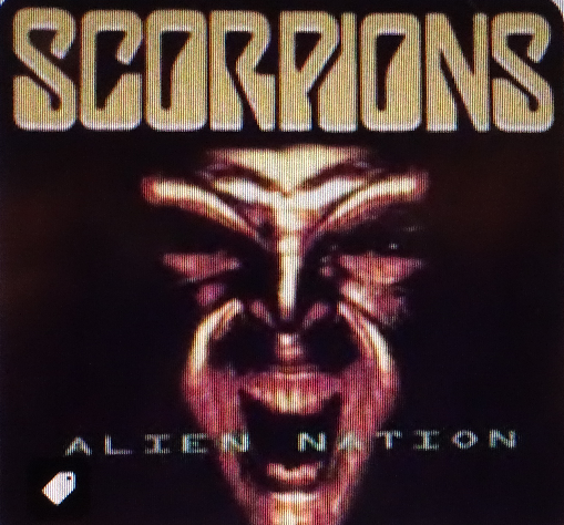 Immagine del singolo "Alien nation" degli Scorpions.