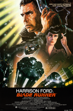Locandina (di John Alvin) del film "Blade Runner".