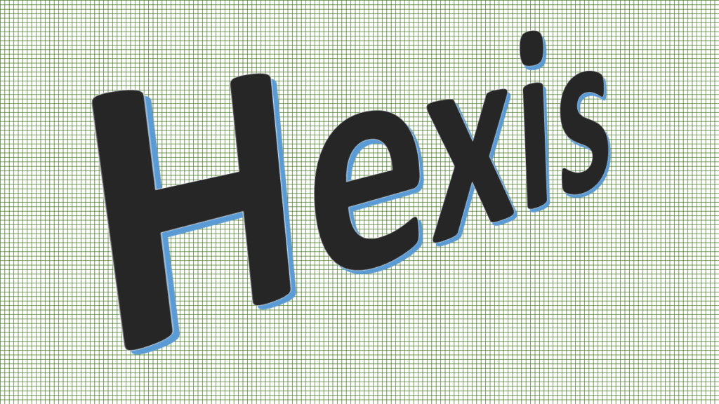 Grafica personalizzata della parola greca HEXIS.