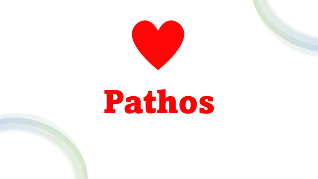 Grafica personalizzata della parola greca PATHOS.