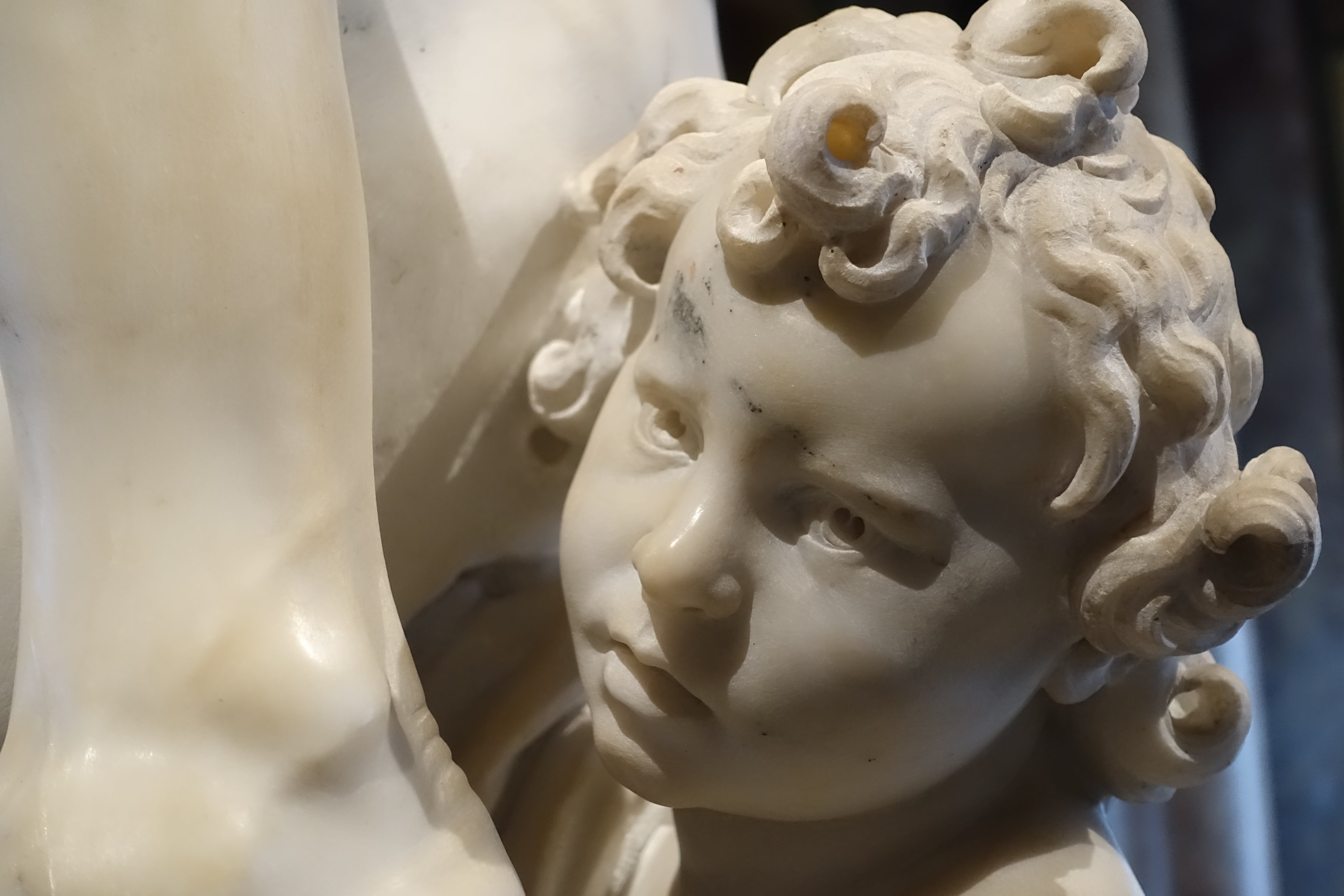 Gian Lorenzo Bernini - Enea, Anchise e Ascanio, particolare. (Galleria Borghese, Roma). Foto di Carlo de Blasio.