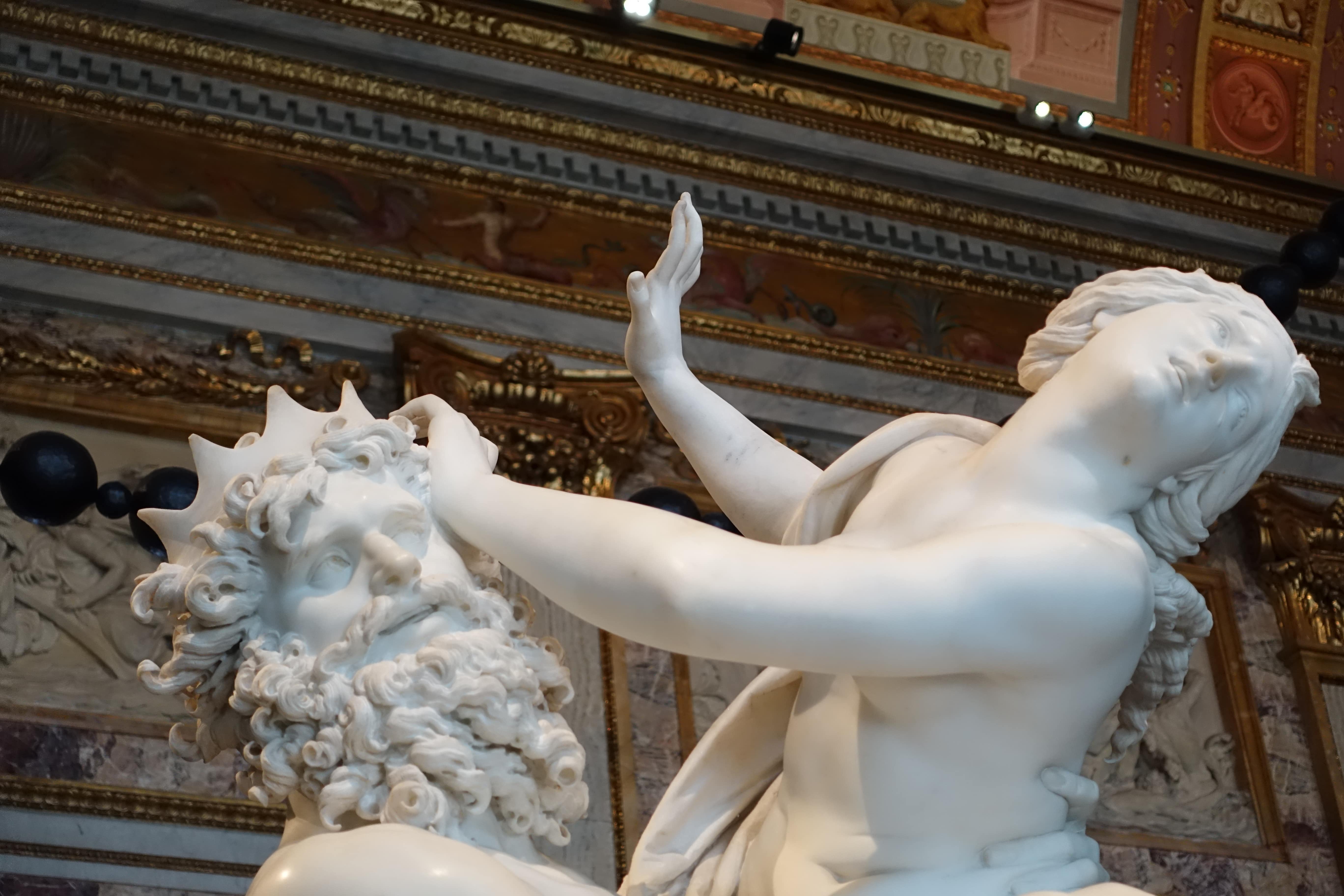 Gian Lorenzo Bernini - Ratto di Proserpina, dettaglio. (Galleria Borghese, Roma). Foto di Carlo de Blasio.