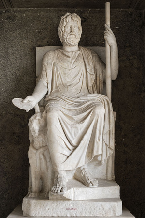 Arte Romana - Gruppo di Serapide con Cerbero. Galleria Borghese, Roma.