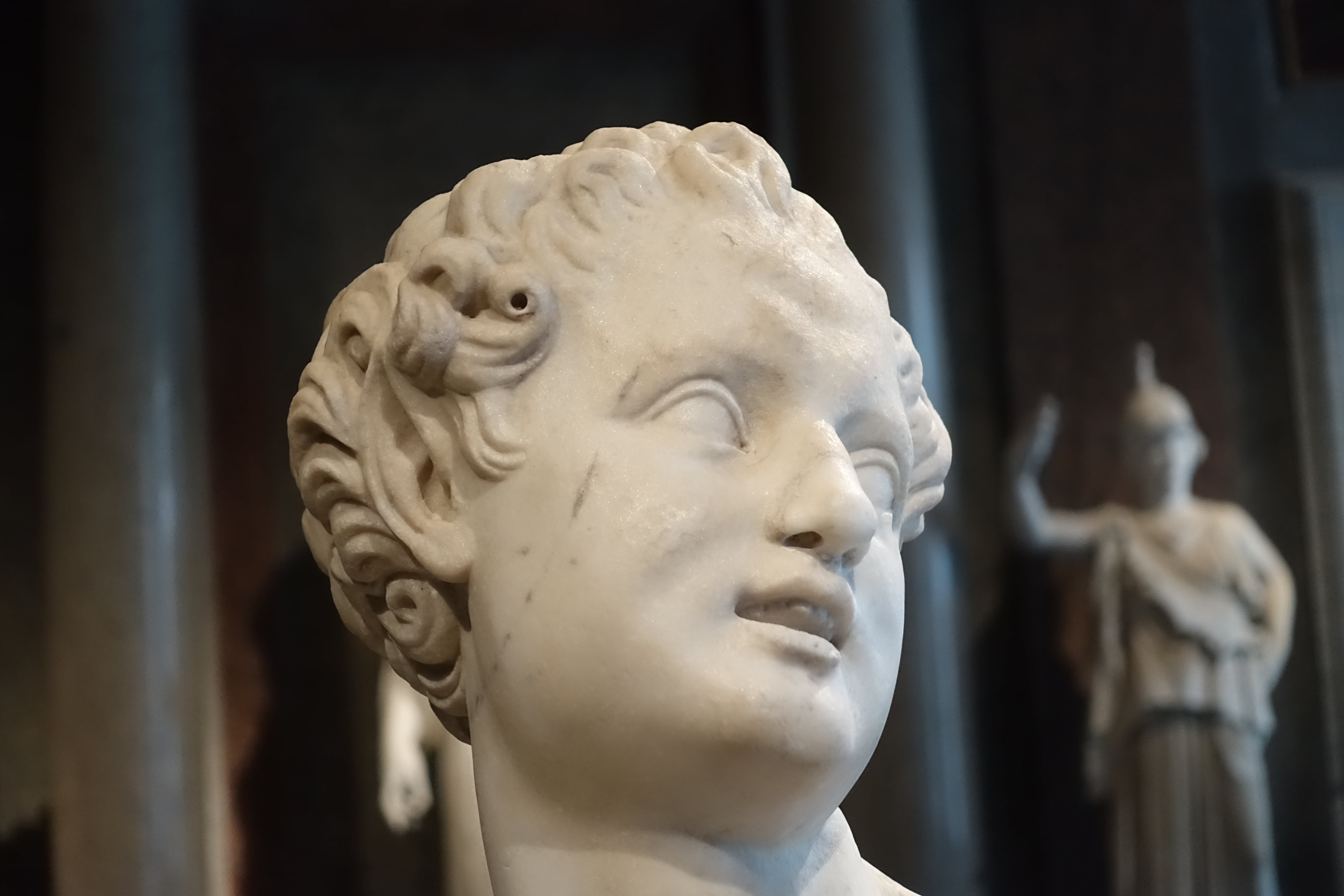 Arte Romana - Satiro su delfino, particolare. (Galleria Borghese, Roma). Foto di Carlo de Blasio.