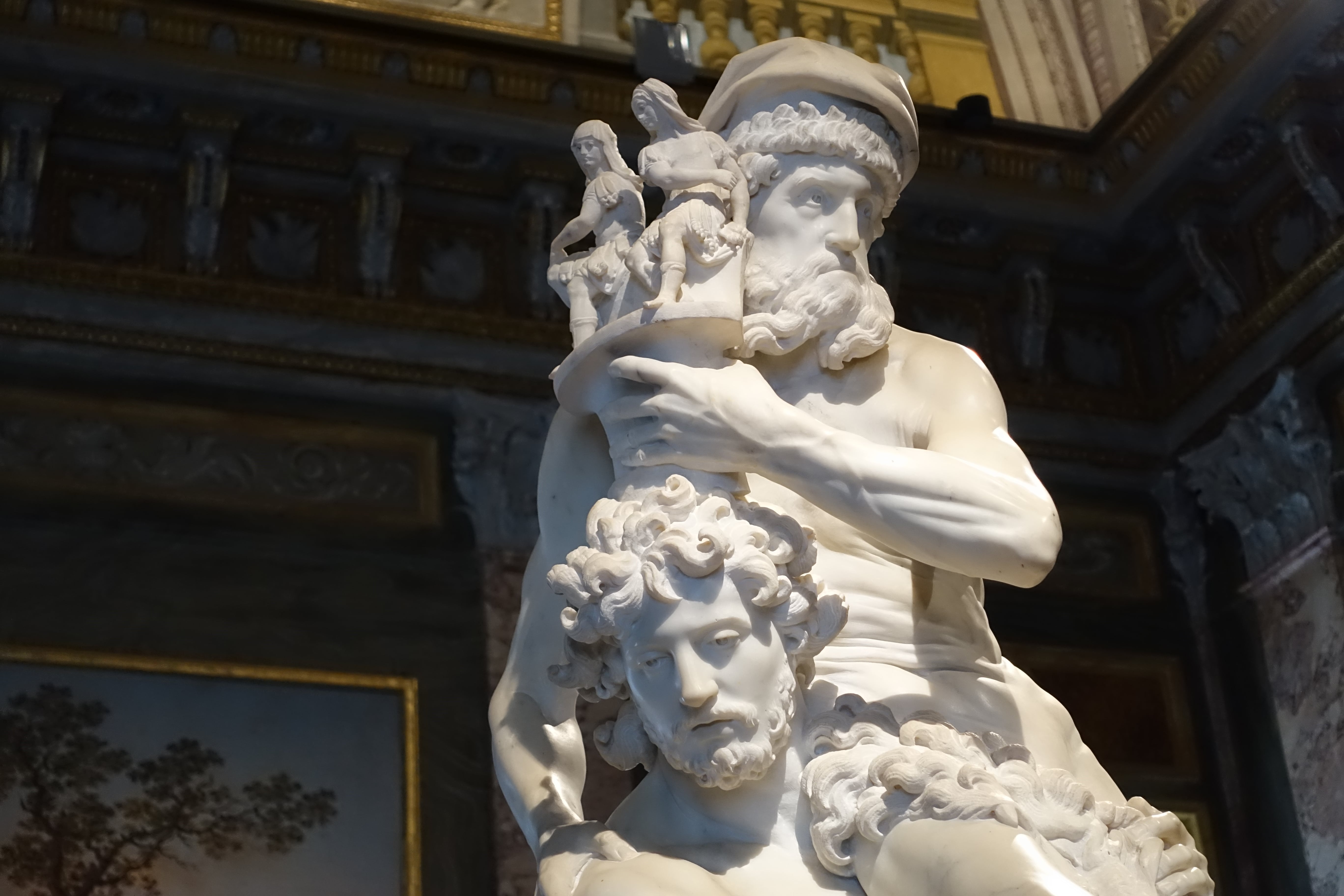 Gian Lorenzo Bernini - Enea, Anchise e Ascanio, particolare. (Galleria Borghese, Roma). Foto di Carlo de Blasio.